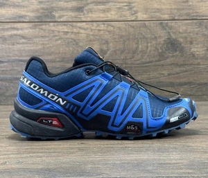 Salomon Chaussures Homme 8 Speedcross 3 Bleu Randonnée Trail Running Baskets 128652 - Photo 1/9