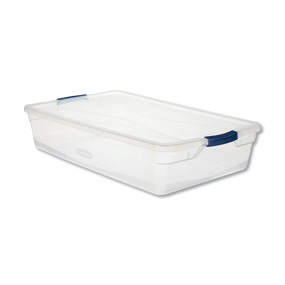 Rubbermaid RMCC410001 41 qt Clever Store Basic Latch-Lid Container - Clear New - Image 1 of 1