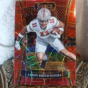 2023 Select Draft Picks Football Jaxon Smith-Njigba RC Red Lazer #7 Buckeye - Picture 1 of 7