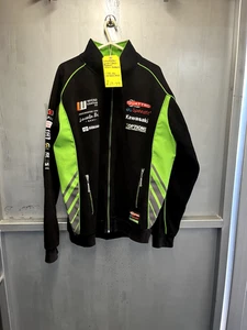 KAWASAKI QUATTRO TEAM FLEECE PADDOCK JACKET SIZE XL UK 50 CHEST - Picture 1 of 19
