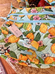 New Vera Bradley Lemon Grove Trio Zip Hipster Bag And Lanyard NWT Retail $104.00 - Picture 1 of 9