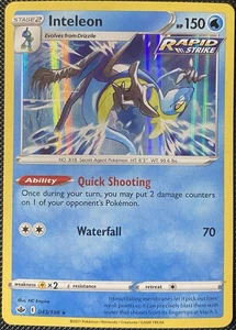 Inteleon 043/198 Swsh06: Sword & Shield - Chilling Reign Holo - Pokémon Card - Picture 1 of 2