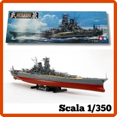 Modellismo statico navale militare model kit modellino Tamiya Musashi 1/350 - Immagine 1 di 4