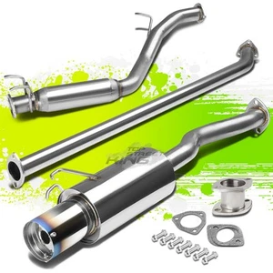 4"BURNT TIP MUFFLER PERFORMANCE CATBACK EXHAUST SYSTEM FOR 06-11 HONDA CIVIC - Picture 1 of 5