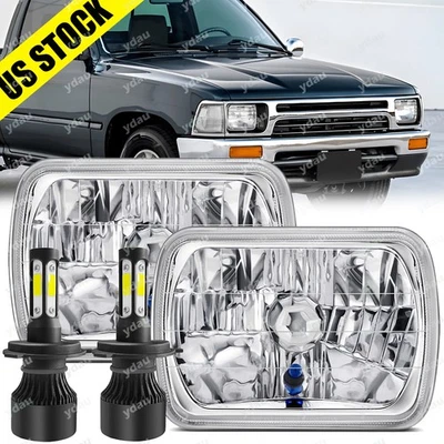 Para For Nissan Pickup Hardbody D21 NX 5x7 7x6inch LED faros DRL Hi/Lo Beam Pair - Image 1 of 4