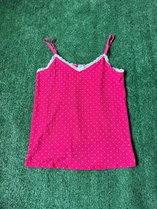 Forever 21 Damen-Tanktop Spitze gepunktet rosa Cami Fee Grunge süß Small - Bild 1 von 7