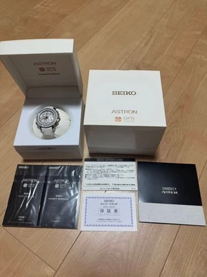Seiko Astron GPS Diamond Watch Limited 1000pcs SBXB B021 No Customs Fees US - Image 1 of 4