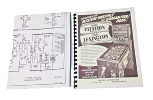 Bally Citation manual + Schematic 1948, Pinball Machine - Picture 1 of 8