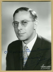 Robert Prigent (1910-1995) - Homme politique et syndicaliste - Photo dédicacée - Imagen 1 de 2