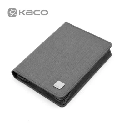 KACO Fountain Pen Pouch Pen Case Bag Business Style for 10 Pens Gray Waterproof