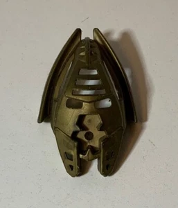 VTG Lego Bionicle Kraahkan Mask 44815b Flat Metallic Gold 4 Hole Chin - Picture 1 of 5