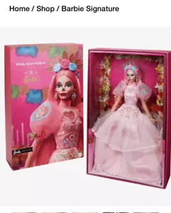 BAMBOLA MAGNOLIA NUOVA CON SCATOLA 2023 BARBIE GIORNO DEI MORTI ROSA #HJX16 SCATOLA SHIPPER NON APERTA - Foto 1 di 11