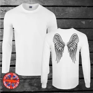 Camiseta Angel Wings Mangas Largas, Regalo, Espiritual, Ángeles, Hombres, Damas - Imagen 1 de 1
