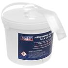 Sealey Hand Wipes Bucket Extra Large Pack Of 150  Scw3