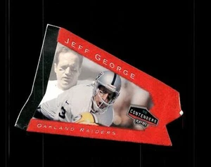 Jeff George 1998 Playoff Contenders: Banderines fieltro rojo #68 Oakland Raiders - Imagen 1 de 2