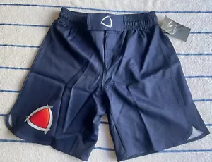 Sanabul Exclusive No Gi Shorts Navy Blue Brazilian Jiu Jitsu MMA Martial Arts - Picture 1 of 5