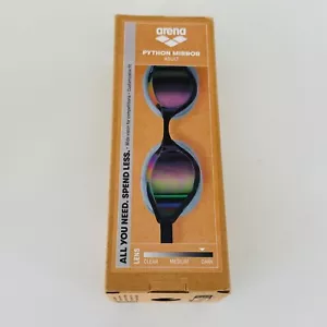 Brandneu Erwachsene Arena Python Spiegel Unisex Schwimmbrille Revo/Weiß - Bild 1 von 3