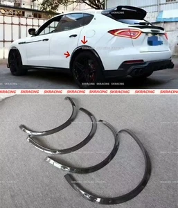 For 2017-2020 Maserati Levante Carbon Fiber Fender Flares Wheel Arch Trim 4PCS - Picture 1 of 11