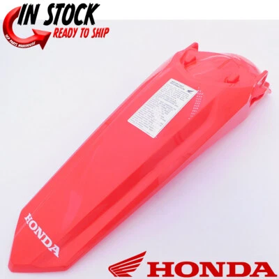 GUARDABARROS TRASERO HONDA ROJO EXTREMO 2021-2025 CRF450R 2021-25 CRF450RX OEM NUEVO GENUINO Foto 1 de 4