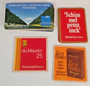 25 x Retro Bar Beer Drink Coaster Cigarette Advertising  70/80s International - Picture 1 of 4