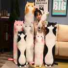 50-150cm Long Cat Plush Toys Stuffed Soft Doll Bed Pillow Home Decor Girls Gifts
