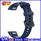 Silicone Wrist Strap Band W/Buckle For Honor Band 5/4 (Dark Blue) Uk