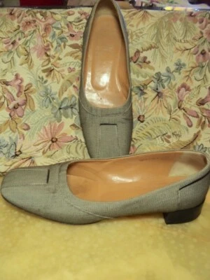 bally low heel classic court shoes leather fabric. - image 1 of 4