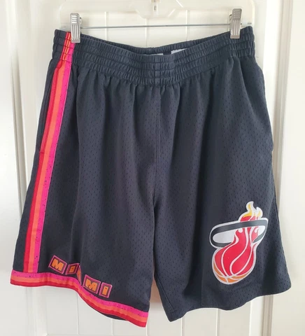 Miami Heat Floridian Basketball Shorts 1996-1997 Mitchell & Ness Swingman Sz L Cover