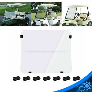 For Club Car DS Clear Windshield 1982-2000.5 New Golf Cart Folding Polycarbonate