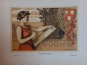 1896 LES AFFICHES ETRANGERES ORLIK AUTRICHE 1 LITHOGRAPHIE - Imagen 1 de 2