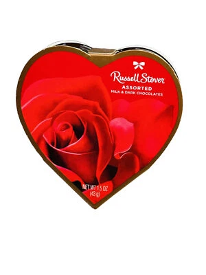 Russell Stove Assorted Chocolates Milk Dark Heart Chocolate 1.5 oz/43gm - Image 1 of 4