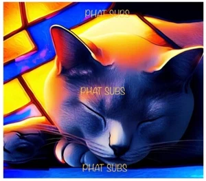 Vidrieras envolventes de vaso de sublimación 20 oz gato azul ruso listo para presionar - Imagen 1 de 1