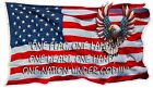 American Flag one nation under god decal 24"