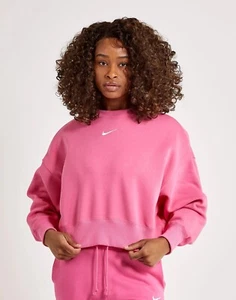 Women's Nike Fleece Oversized CROPPED Crewneck | MEDIUM | DQ5761 684 | New - Picture 1 of 3