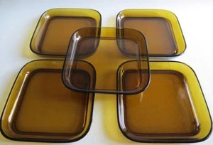 Platos de cena cuadrados cuadrados vintage Kaj Franck Arabia Nuutajarvi Finlandia - Imagen 1 de 1