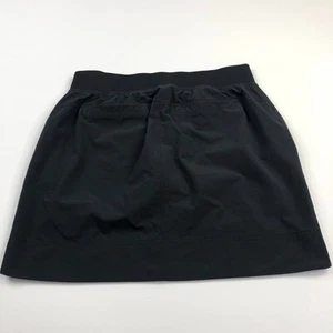 Athleta 6 (Fits 28W) Trek Trail Nylon Golf Tennis Skirt Skort 3.5" Shorts Black - Picture 1 of 9