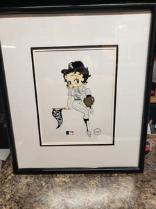 MLB Baseball CHICAGO WHITESOX Betty Boop APG Serigraph Cel NOT NUMBERED - Picture 1 of 6