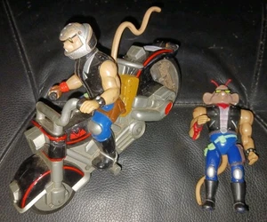 Vintage Biker Mice From Mars Throttle's Blazin Cycle 1993 Action Figure Lot - Picture 1 of 6