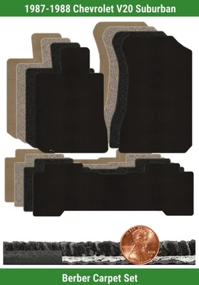 Juego de alfombrillas bereber personalizadas para Chevrolet V20 Suburban 87-88 (3 piezas) #F76 Foto 1 de 4