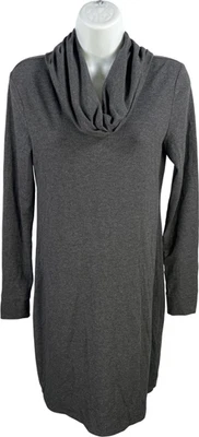 White House Black Market Women’s Gray Long Sleeve Cowl Neck Shirt Dress - XS - Image 1 of 4