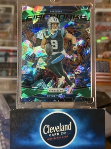 2023 Panini Prizm Bryce Young #14 Fireworks Green Cracked Ice Prizm (RC,SP) - Bild 1 von 3