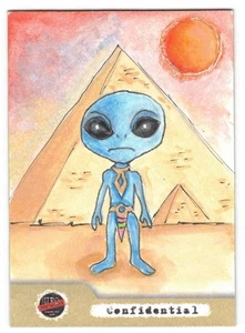 UFO: Legend And Lore. Julie Ann Alien Sketch Card. Long Dog Cards 2024 - Picture 1 of 2