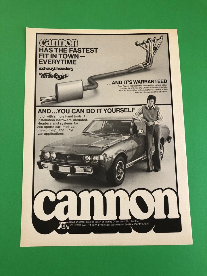 1975 1976 1977 TOYOTA CELICA GT VINTAGE ORIGINAL PRINT ADVERTISEMENT - Image 1 of 1
