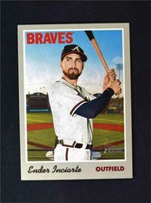 2019 Topps Heritage Base #105 Ender Inciarte - Atlanta Braves