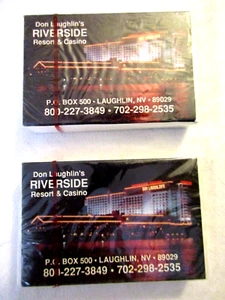 2 Decks Don Laughlin's RIVERSIDE Resort Casino Laughlin, NV Playing Cards Sealed - Picture 1 of 2