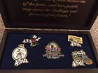 45th Disneyland Ingersol Watch Railroad Partners Ticket Mickey Boxed LE Pin Set