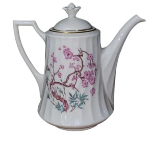 Vtg SYRACUSE Bone China Teapot "China Spring" HTFcCherry Blossom Pattern US - Picture 1 of 5