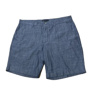 I.N.C. INC International Concepts Shorts Men 38 Blue Preppy Flat Chino 38 8" - Picture 1 of 23