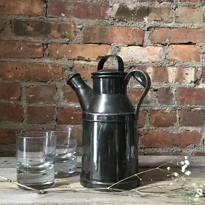 JARRA COCTELERA JARRA DE LECHE Prohibición Reed & Barton 64 OZ ~ Sin corcho Foto 1 de 3