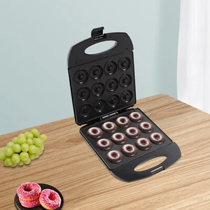 Ciambella Elettrica 12 Fori Macchina Desktop Doppio Lato Riscaldamento Ciambella Maker - Foto 1 di 18